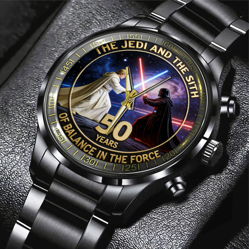 Star Wars 50th Anniversary 2027 Black Stainless Steel Watch - TANTN21321
