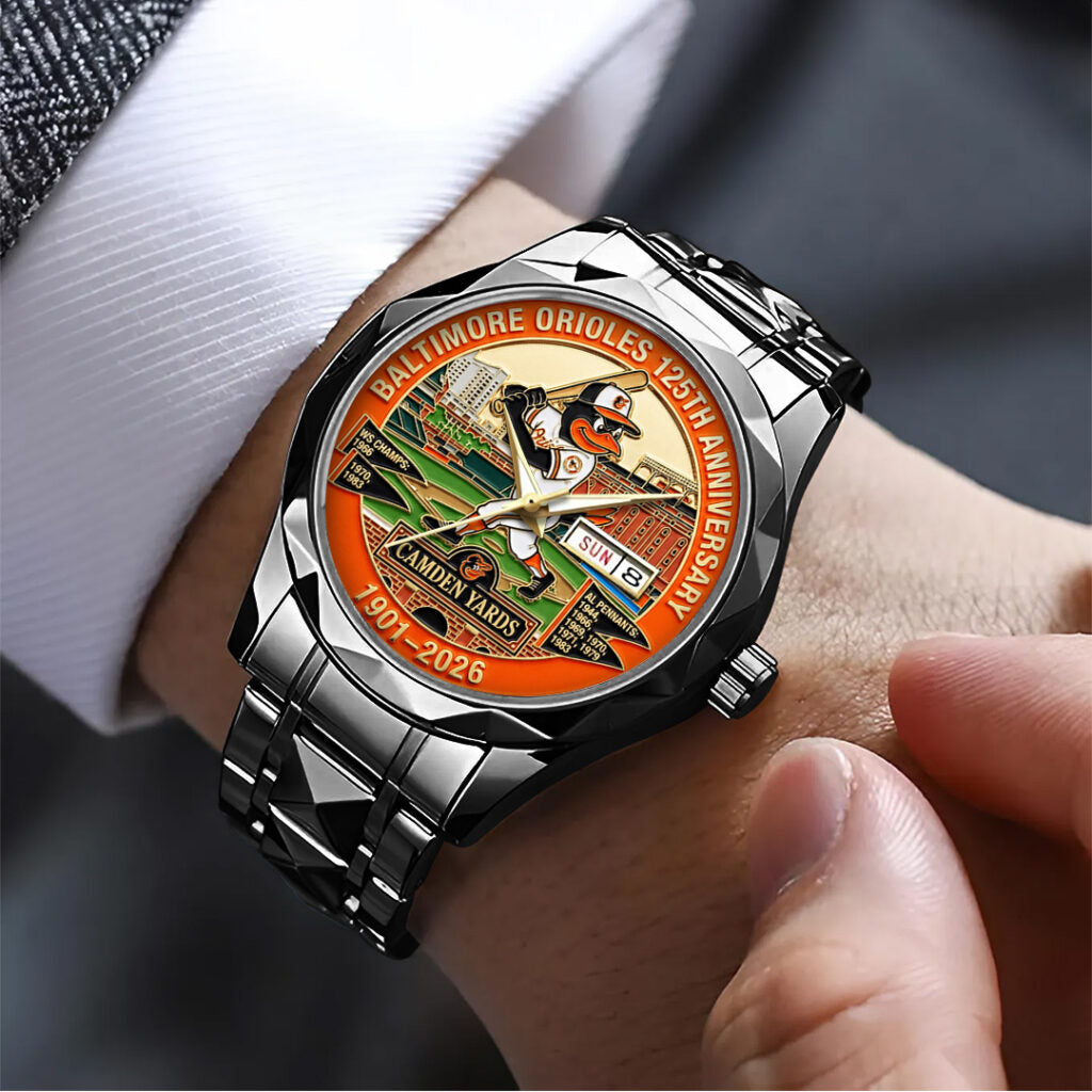 Baltimore Orioles 125th Anniversary 2026 Alloy Luxury Quartz Watch - TANTN21336