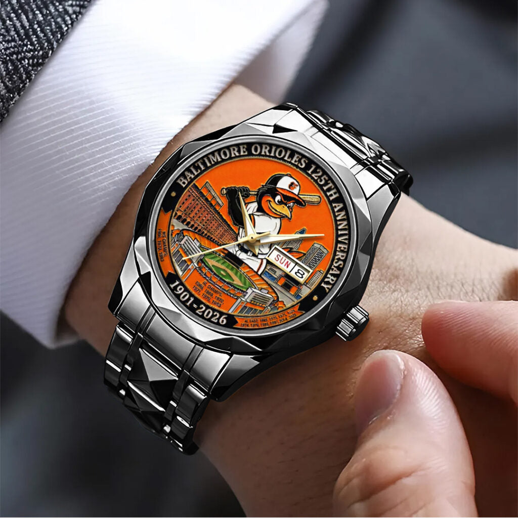 Baltimore Orioles 125th Anniversary 2026 Alloy Luxury Quartz Watch - TANTN21337