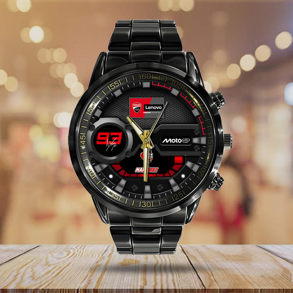 Ducati Lenovo Team x Marc Márquez Black Stainless Steel Watch - TANTN21373