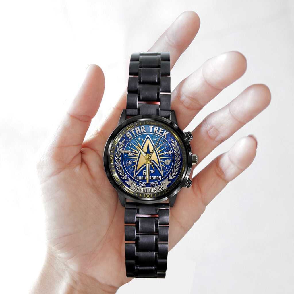 Star Trek 60th Anniversary 2026 Black Stainless Steel Watch - TANTN21385