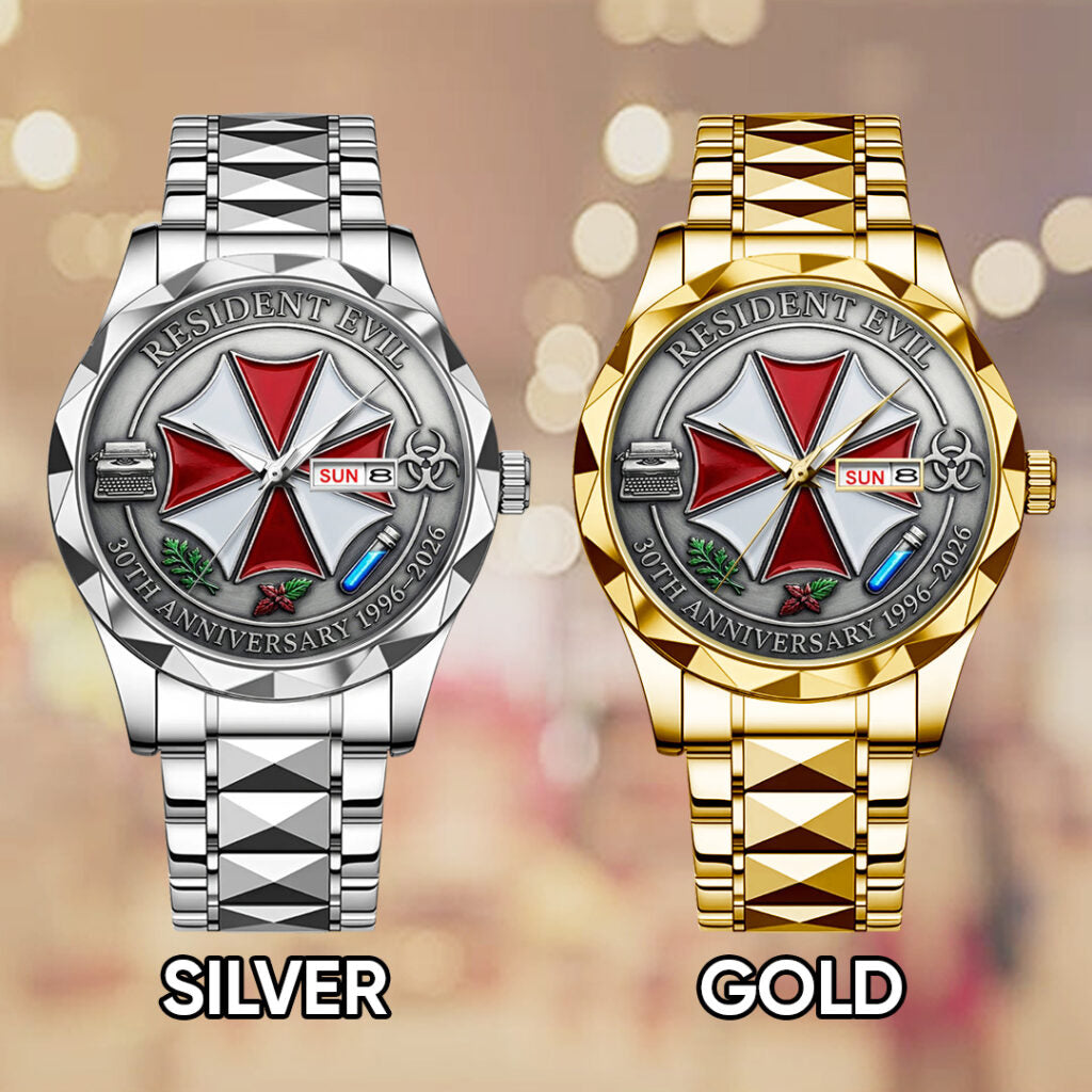 Resident Evil Requiem 30th Anniversary Alloy Luxury Quartz Watch - TANTN21442