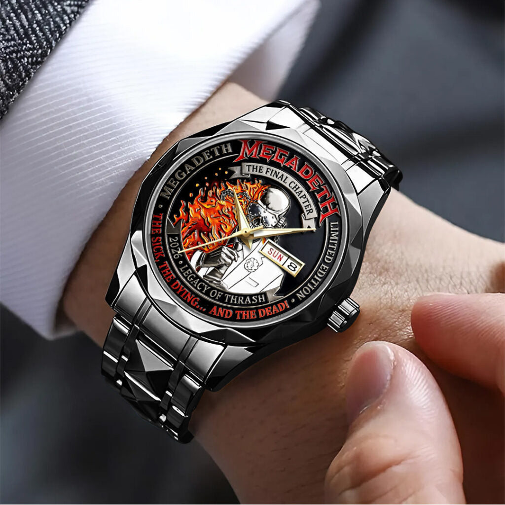 Megadeth Alloy Luxury Quartz Watch - TANTN21457