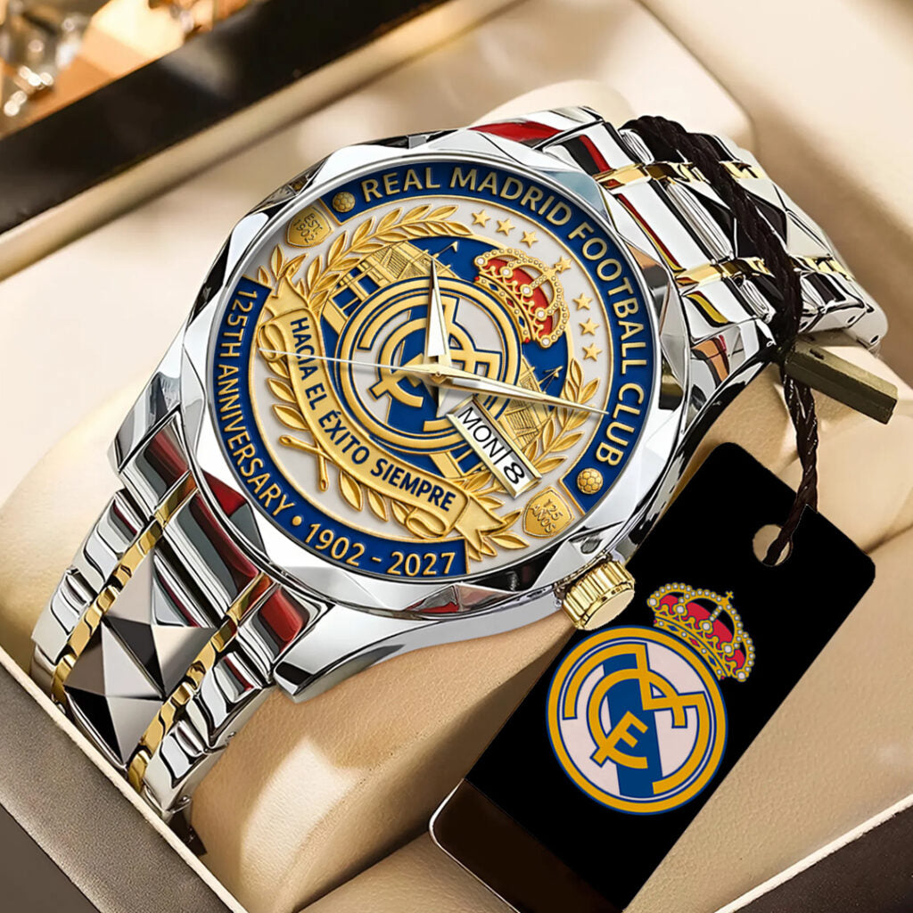 Real Madrid 125th Anniversary Alloy Luxury Quartz Watch - TANTN21595