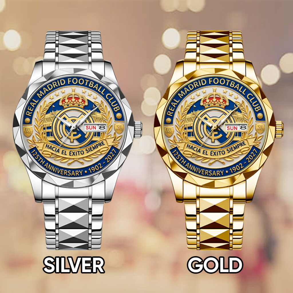 Real Madrid 125th Anniversary Alloy Luxury Quartz Watch - TANTN21595