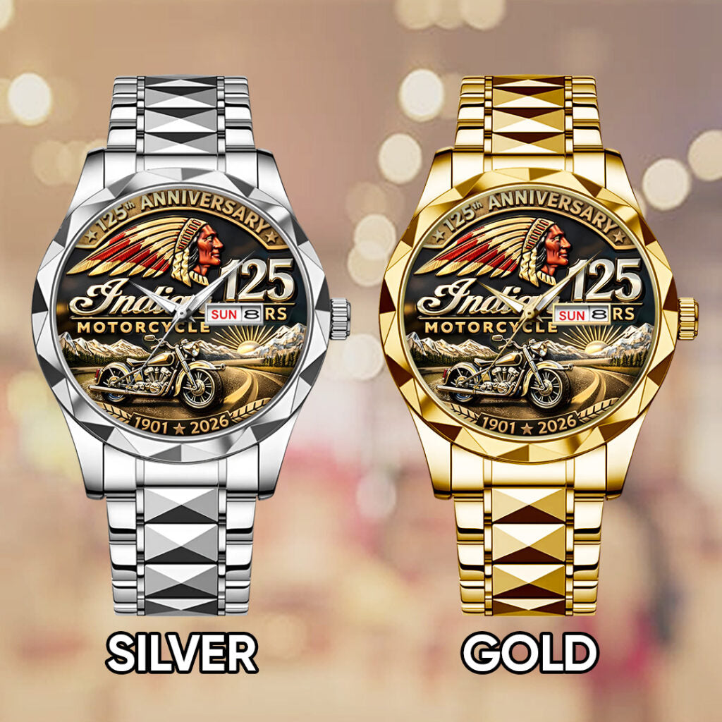 Indian Motorcycle 125th Anniversary Alloy Luxury Quartz Watch - TANTN21653