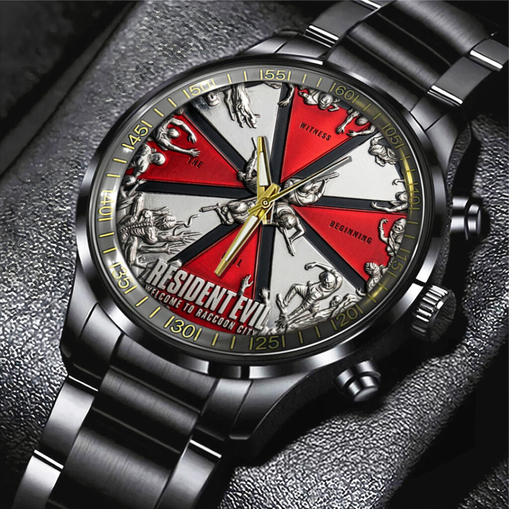 Resident Evil Black Stainless Steel Watch - TANTN21689