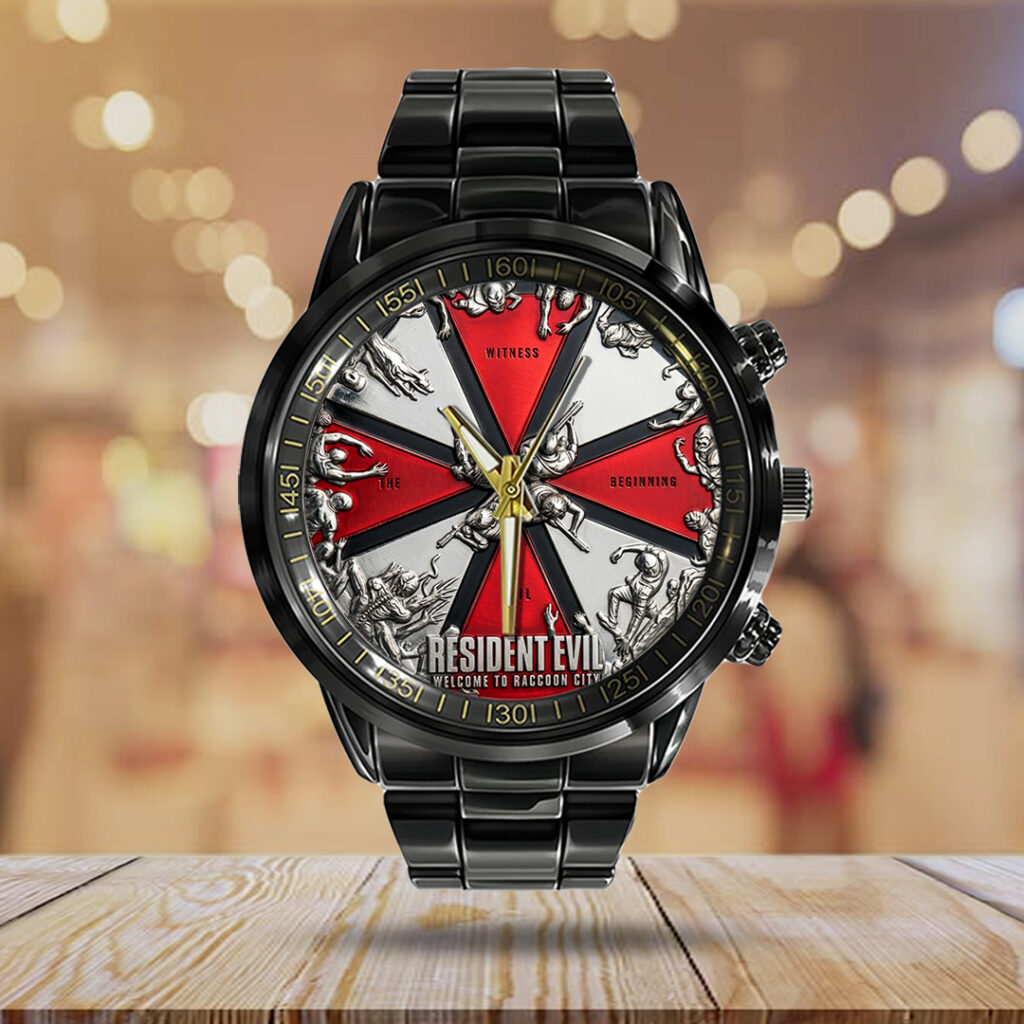 Resident Evil Black Stainless Steel Watch - TANTN21689