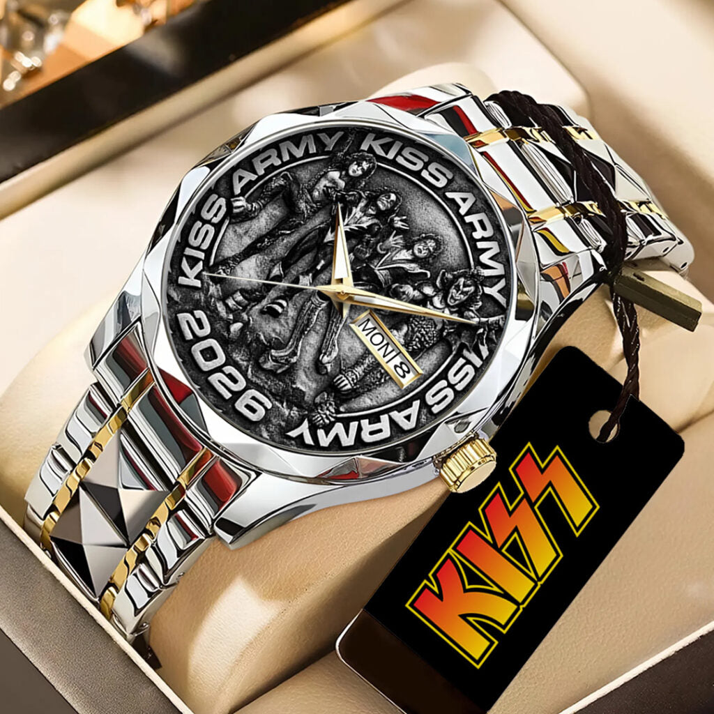 KISS Army Alloy Luxury Quartz Watch - TANTN21693