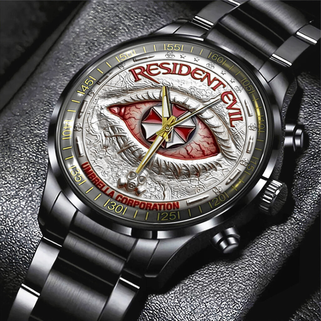 Resident Evil Black Stainless Steel Watch - TANTN21739