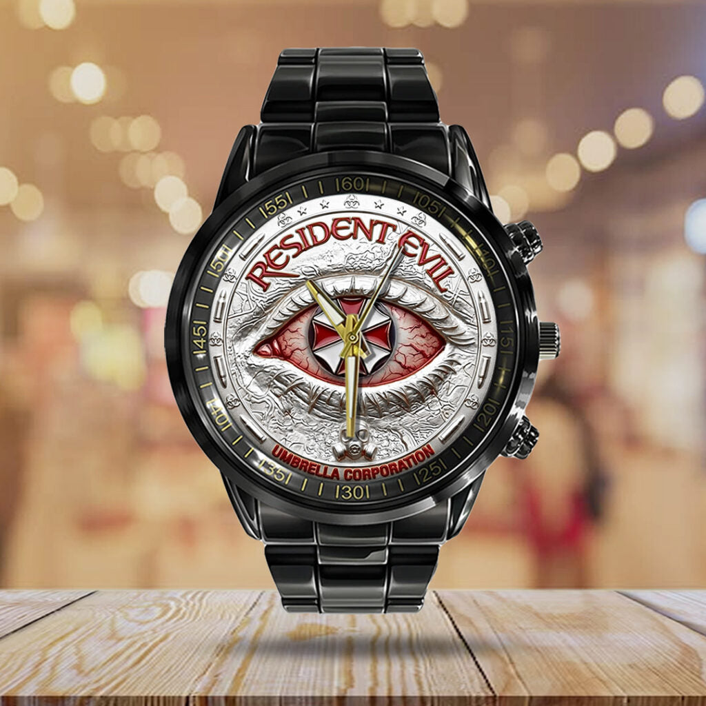 Resident Evil Black Stainless Steel Watch - TANTN21739