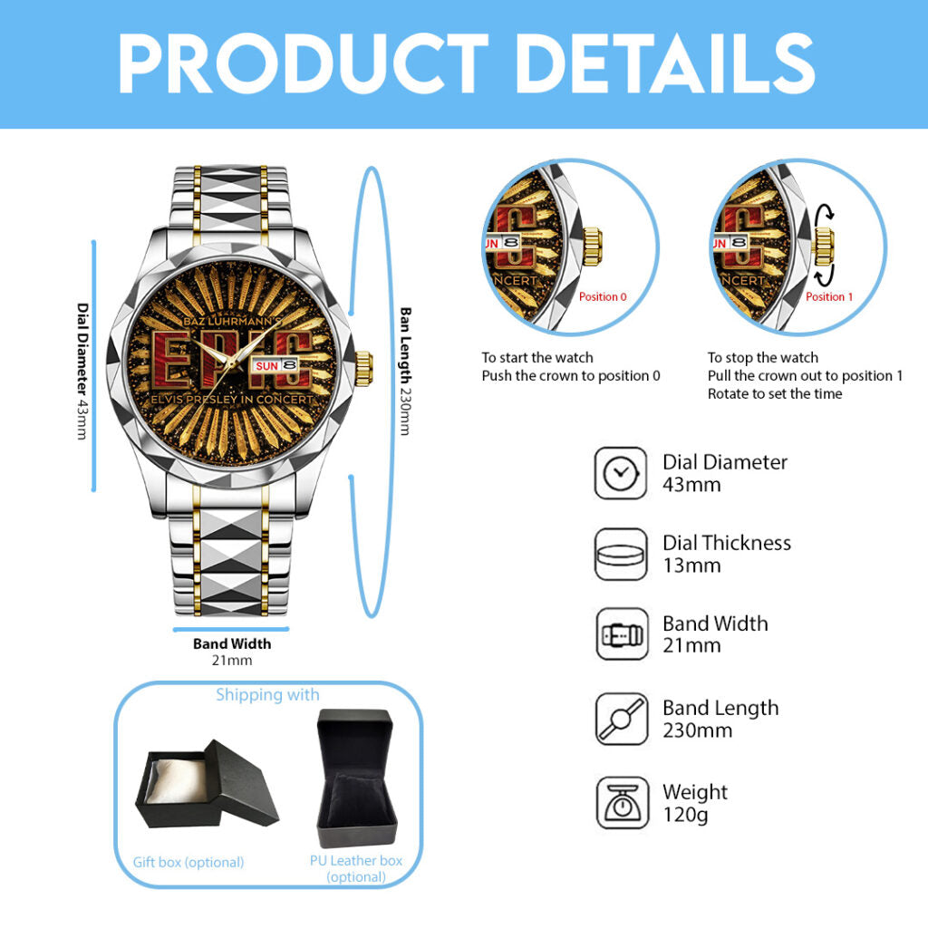 Elvis Presley Alloy Luxury Quartz Watch - TANTN21803