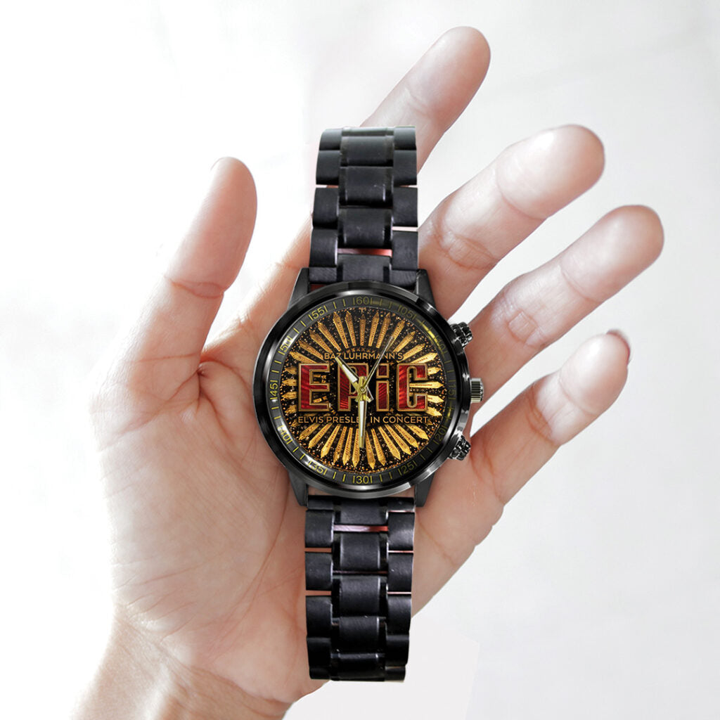 Elvis Presley Black Stainless Steel Watch - TANTN21804