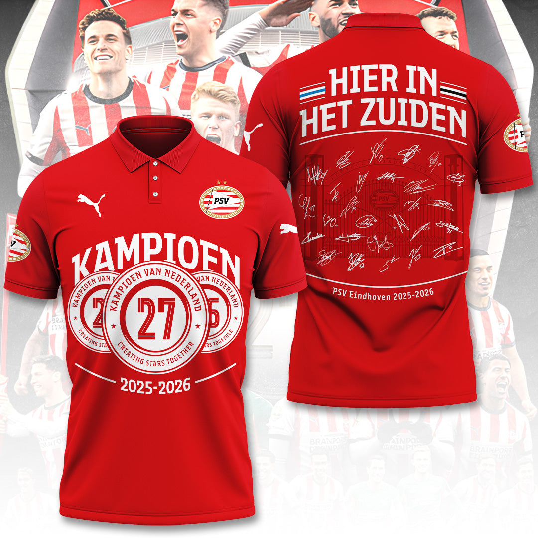 PSV Eindhoven Champions 2026 3D Apparel – TANTN22176