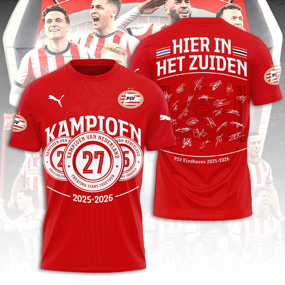 PSV Eindhoven Champions 2026 3D Apparel – TANTN22176