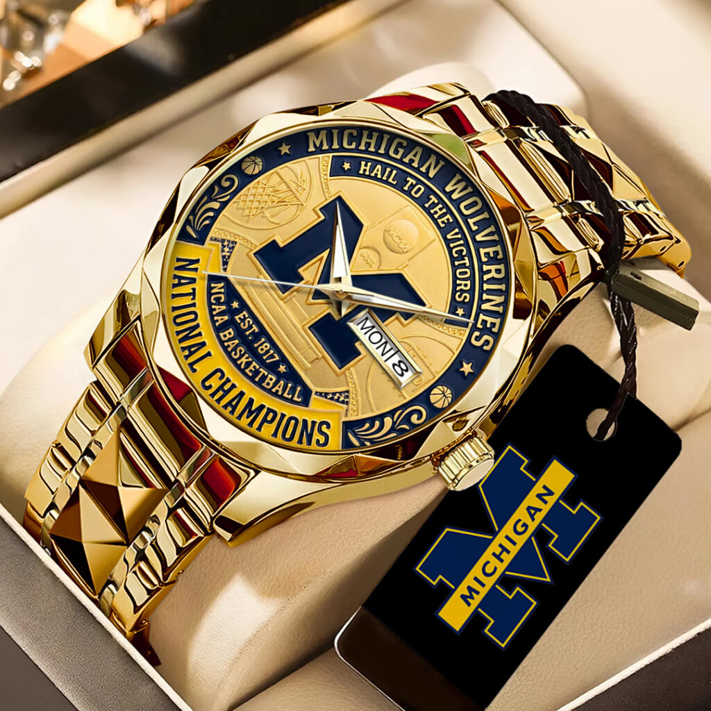 Michigan Wolverines 2026 Men's Basketball National Champions Alloy Luxury Quartz Watch - TANTN22354