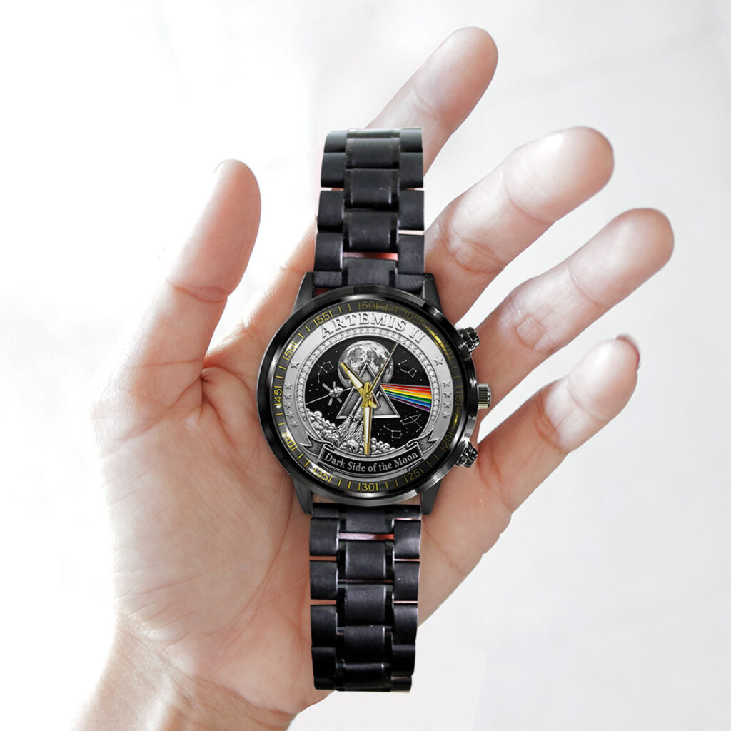 Pink Floyd x Artemis II Black Stainless Steel Watch - TANTN22409