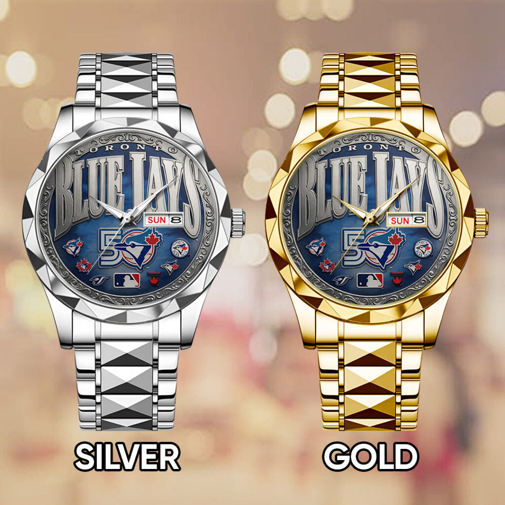 Toronto Blue Jays 50th Anniversary Alloy Luxury Quartz Watch - TANTN22422