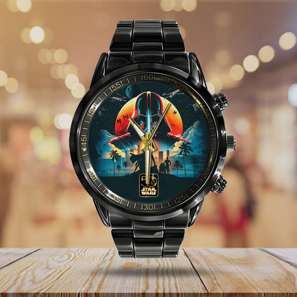 Star Wars 50th Anniversary Black Stainless Steel Watch - TANTN22501