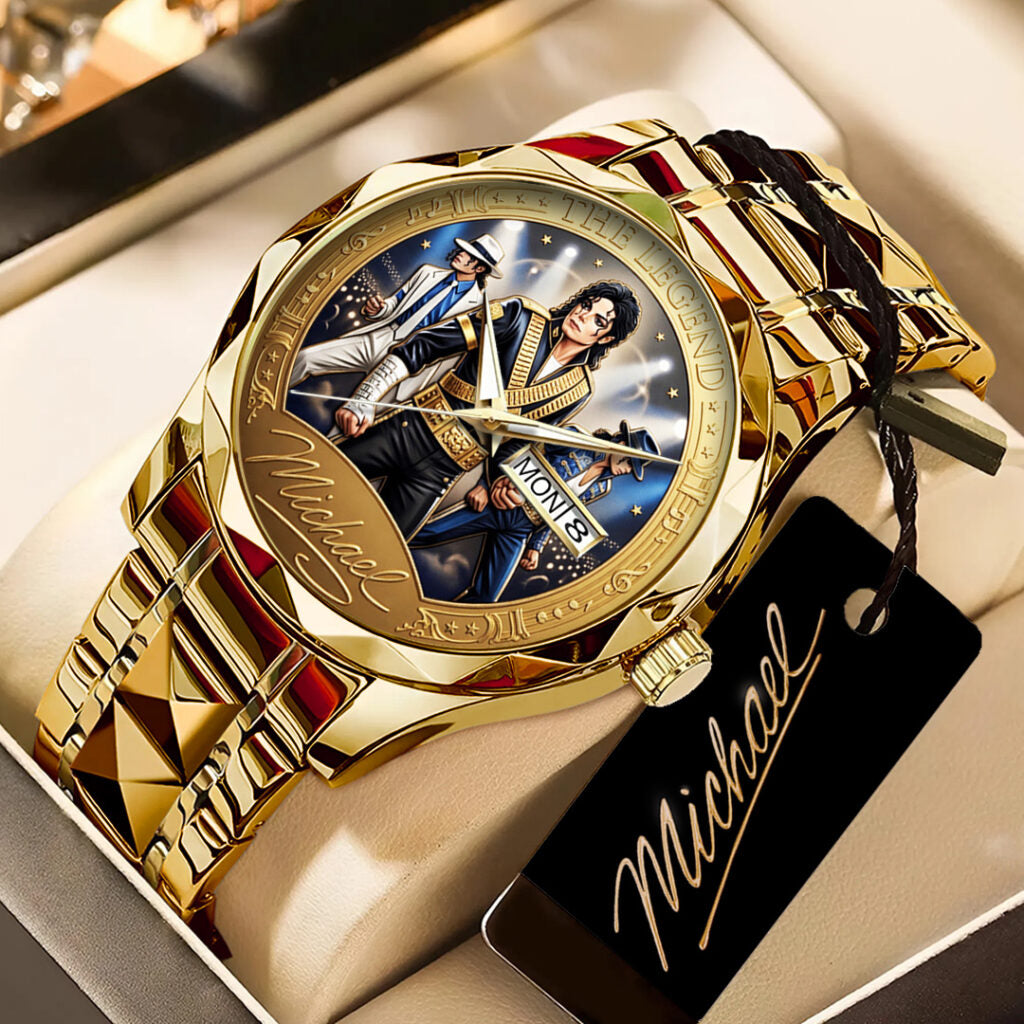 Michael Jackson Alloy Luxury Quartz Watch - TANTN22540