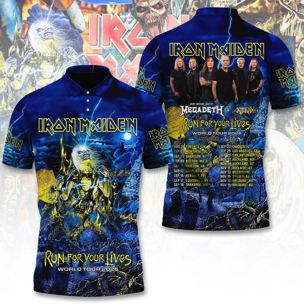 Iron Maiden Tour 2026 3D Apparel – TANTN22738