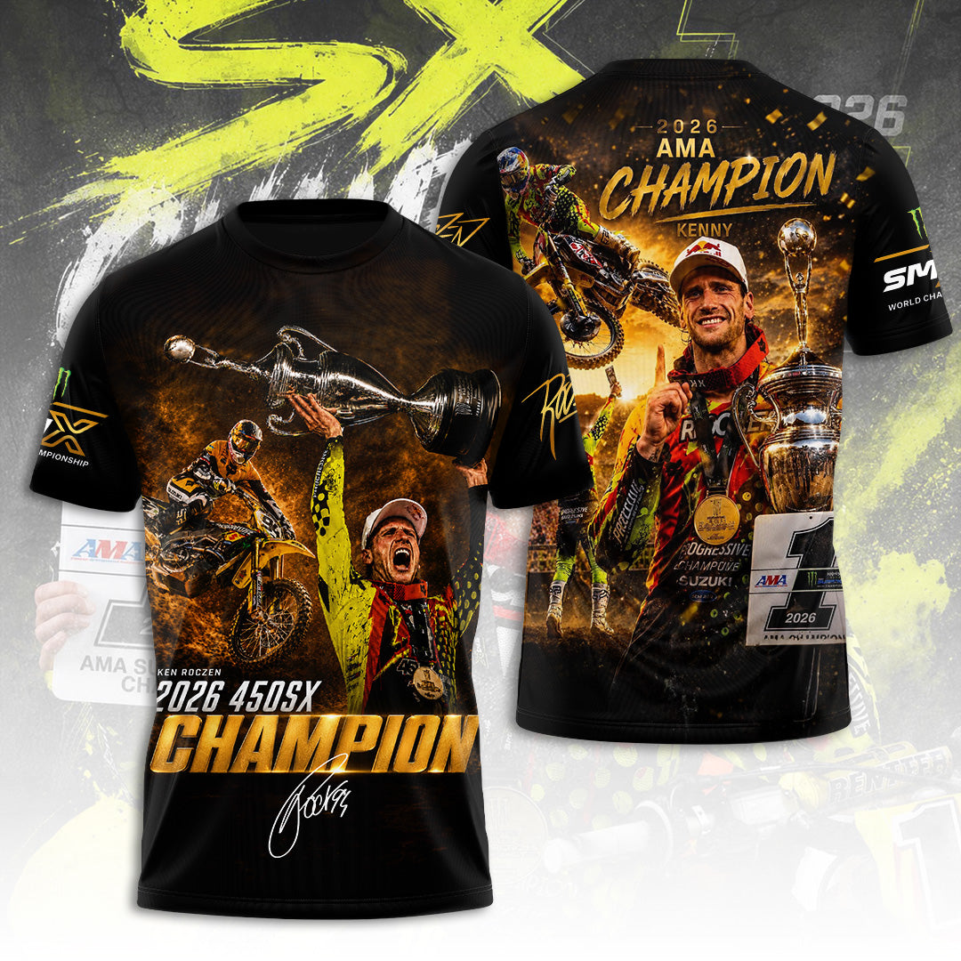 Ken Roczen 450SX Champion 2026 3D Apparel – TANTN22873