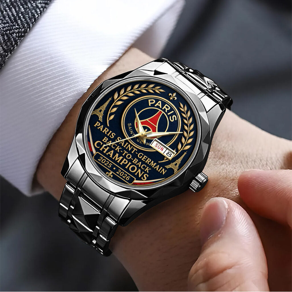 Paris Saint-Germain Champions of Europe 25/26 Alloy Luxury Quartz Watch - TANTN23297