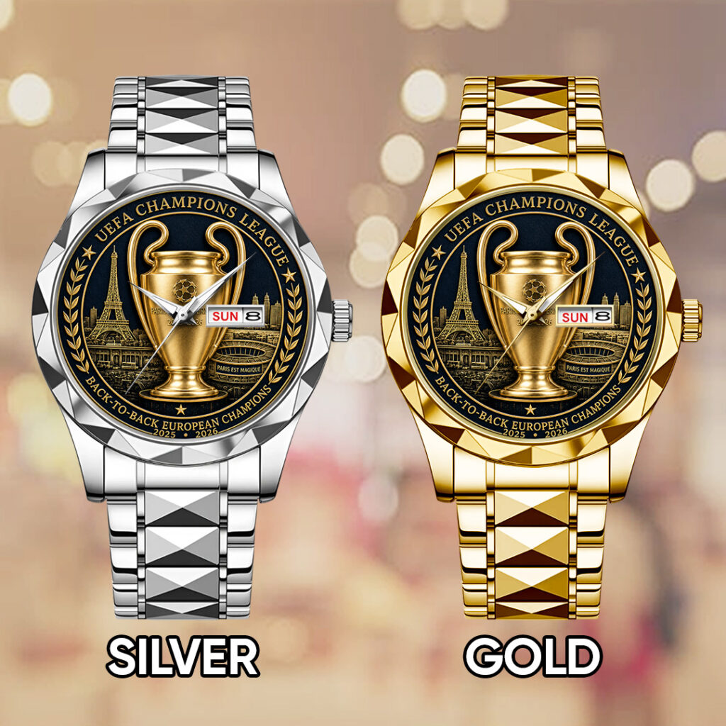 Paris Saint-Germain Champions of Europe 25/26 Alloy Luxury Quartz Watch - TANTN23299