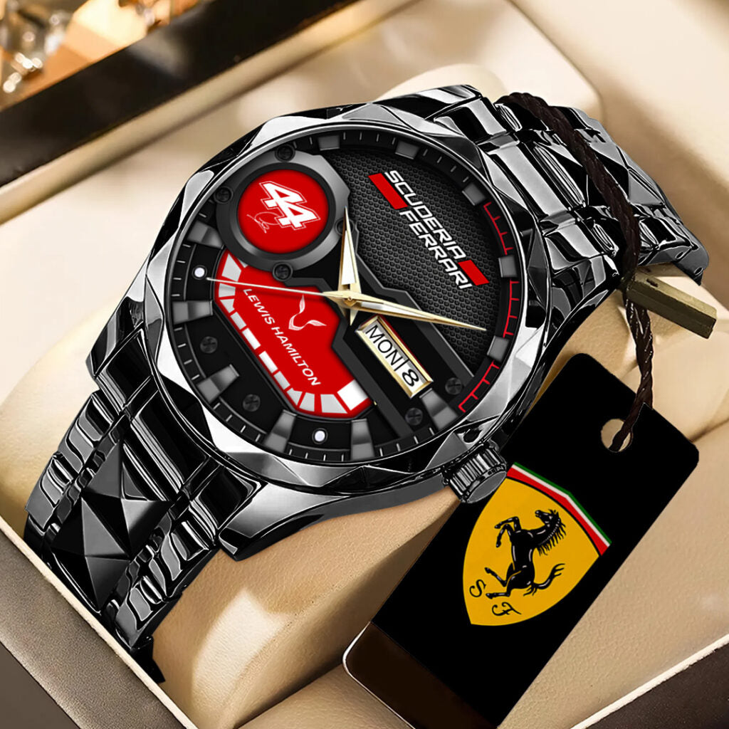 Scuderia Ferrari x Lewis Hamilton Alloy Luxury Quartz Watch - TANTN23691