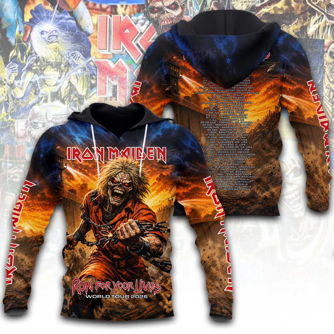 Iron Maiden Tour 2026 3D Apparel – TANTN23970