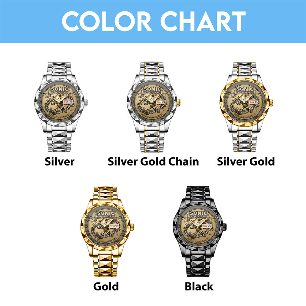 Sonic the Hedgehog 35th Anniversary Alloy Luxury Quartz Watch - TANTN23991