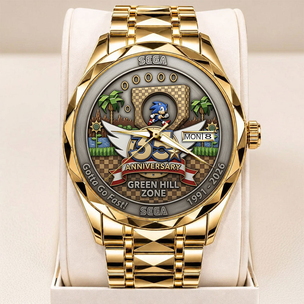 Sonic the Hedgehog 35th Anniversary Alloy Luxury Quartz Watch - TANTN23993