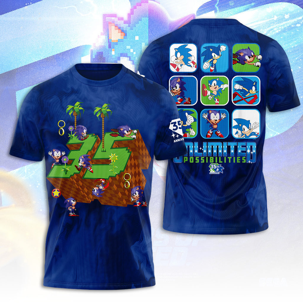 Sonic the Hedgehog 35th Anniversary 3D Apparel – TANTN24049