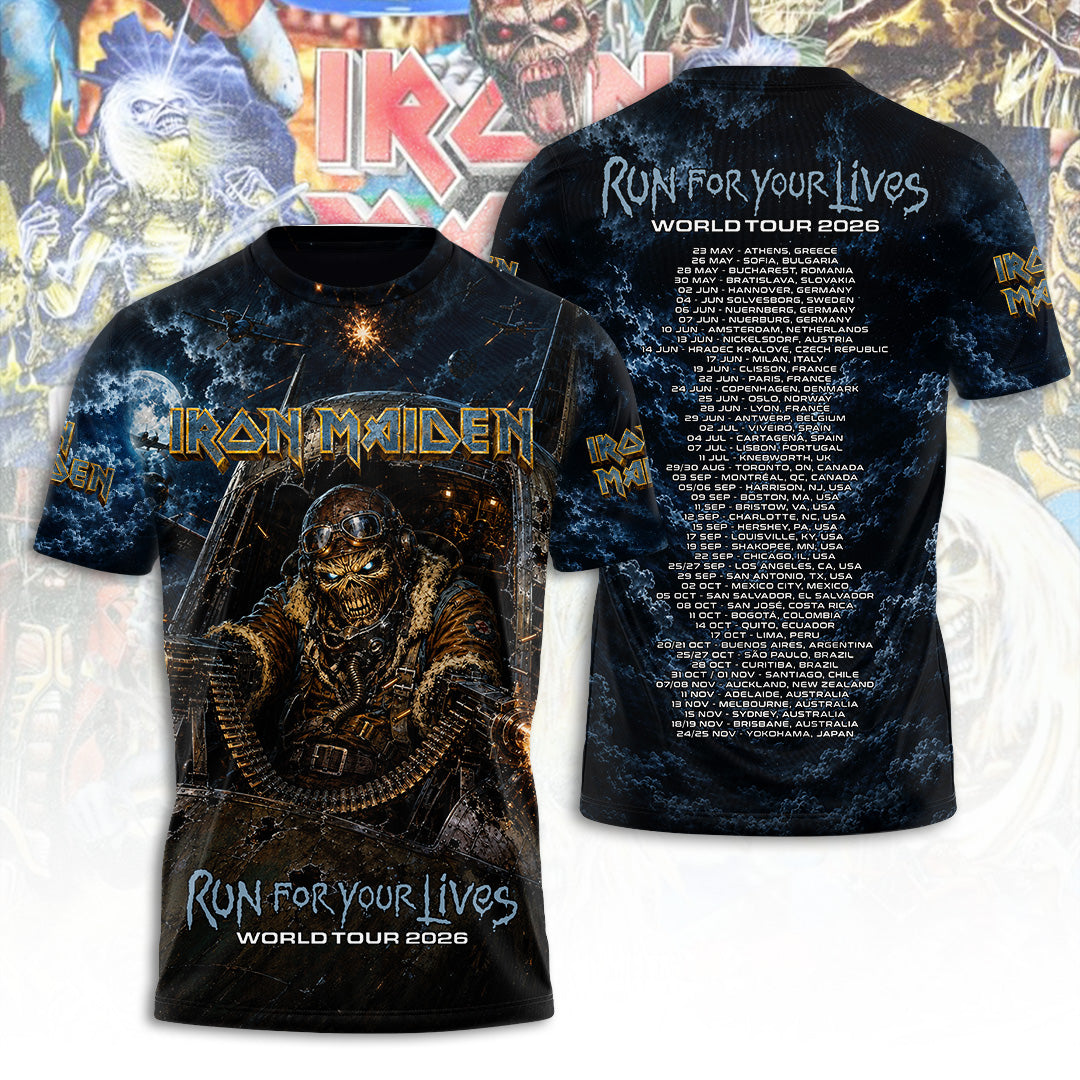 Iron Maiden Tour 2026 3D Apparel – TANTN24069