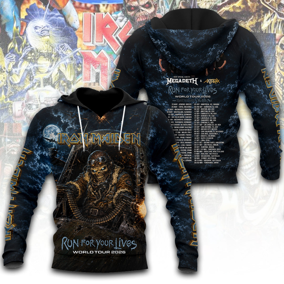 Iron Maiden Tour 2026 3D Apparel – TANTN24070