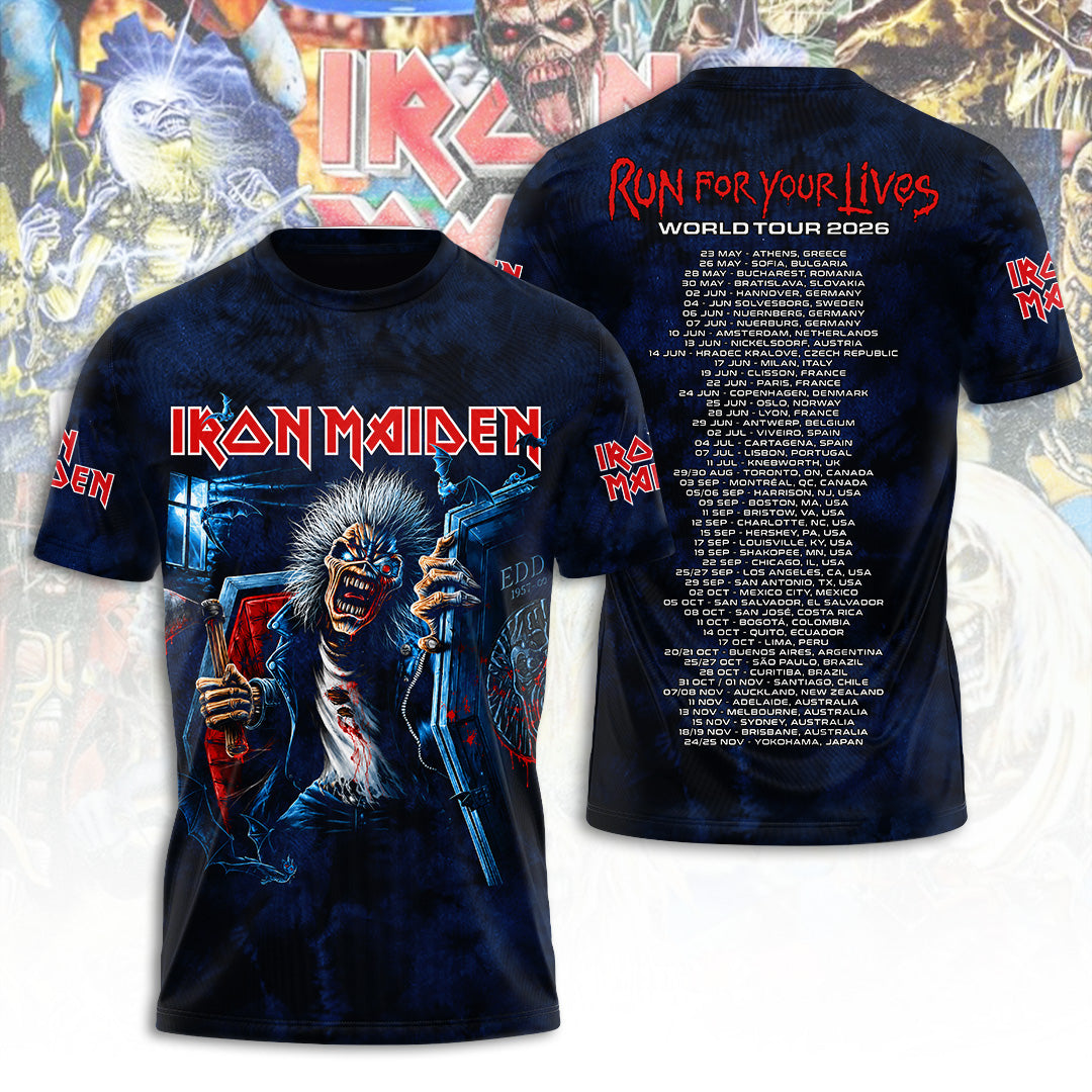 Iron Maiden Tour 2026 3D Apparel – TANTN24072