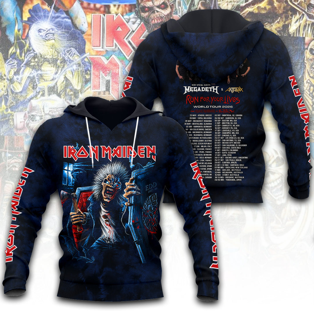 Iron Maiden Tour 2026 3D Apparel – TANTN24073