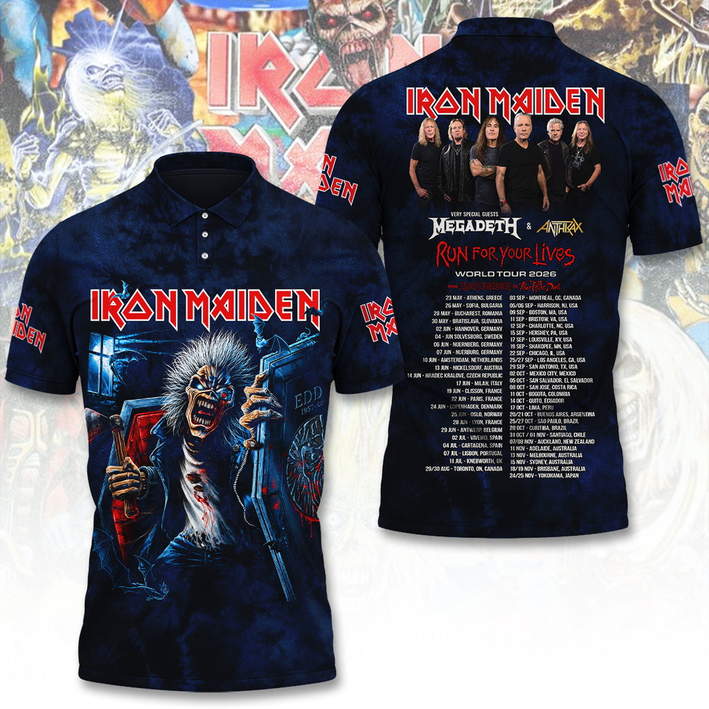 Iron Maiden Tour 2026 3D Apparel – TANTN24073