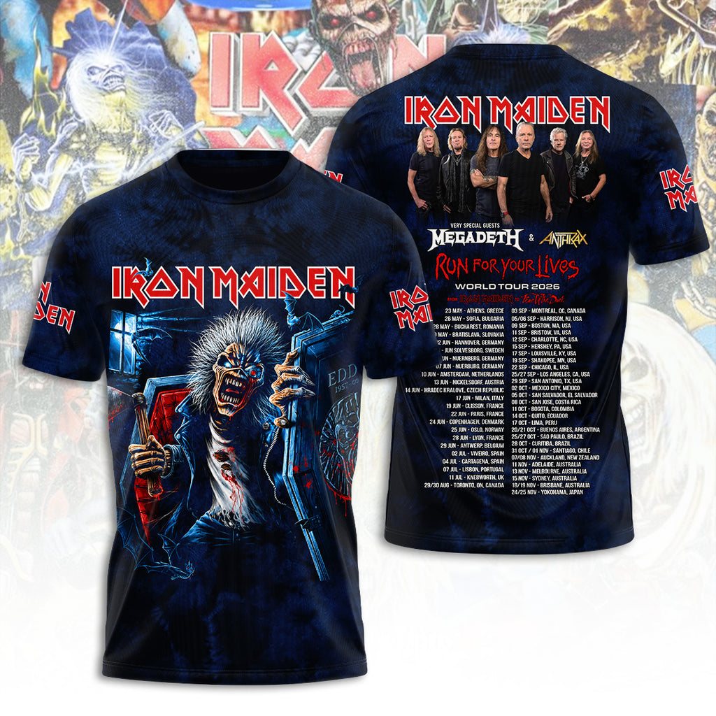 Iron Maiden Tour 2026 3D Apparel – TANTN24073