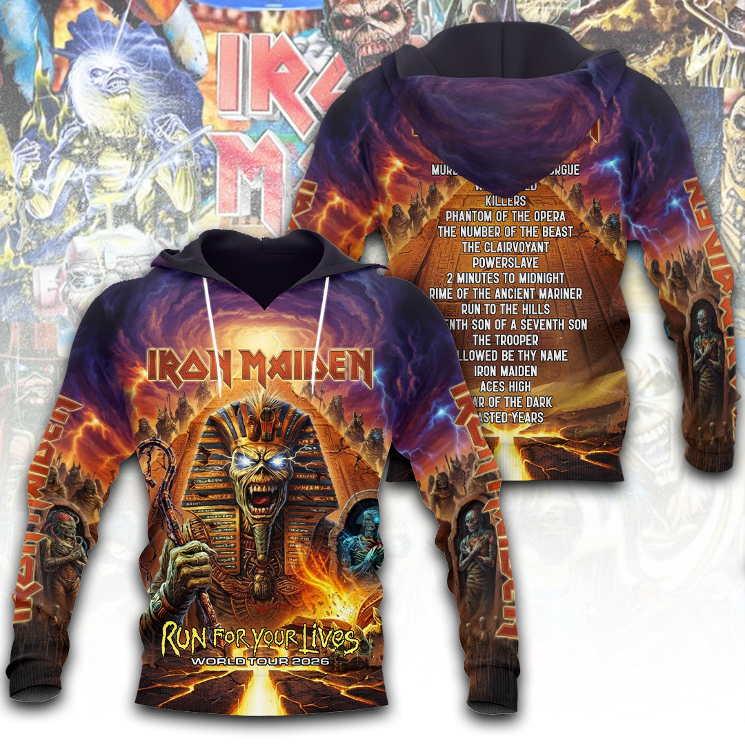 Iron Maiden Tour 2026 3D Apparel – TANTN24156