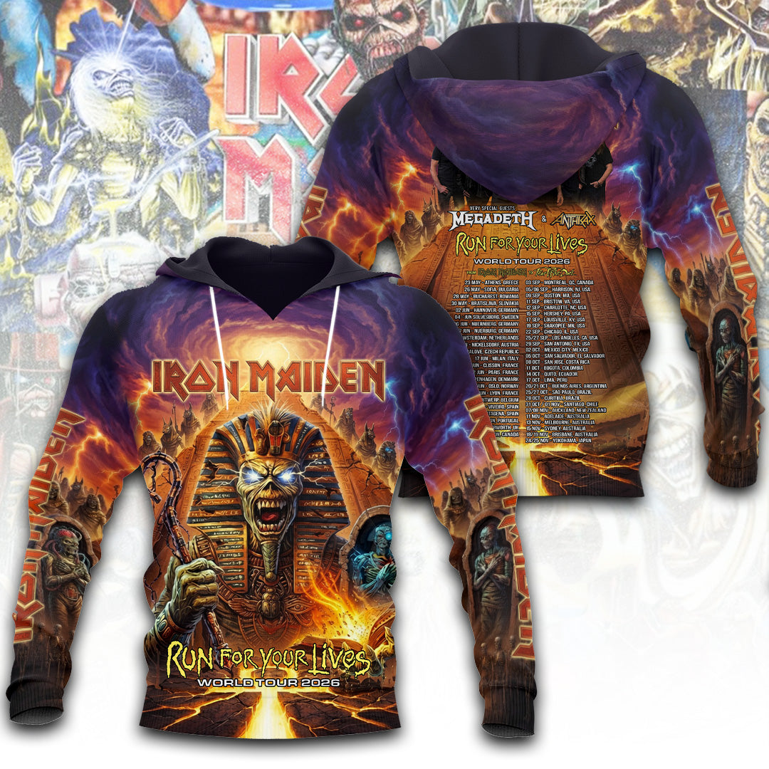 Iron Maiden Tour 2026 3D Apparel – TANTN24157