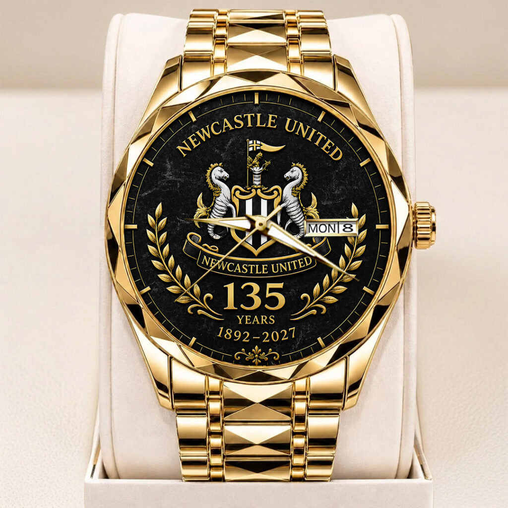 Newcastle United 135th Anniversary Alloy Luxury Quartz Watch - TANTN24182