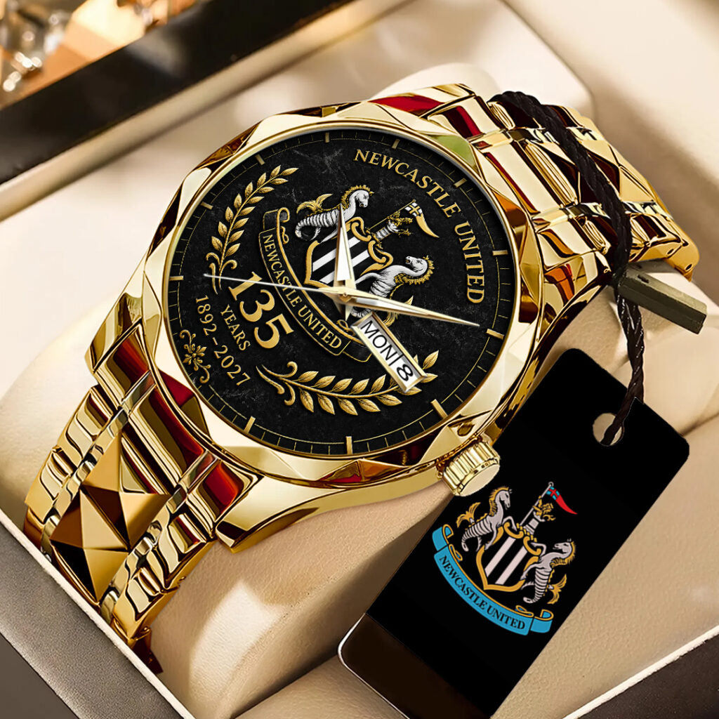 Newcastle United 135th Anniversary Alloy Luxury Quartz Watch - TANTN24182
