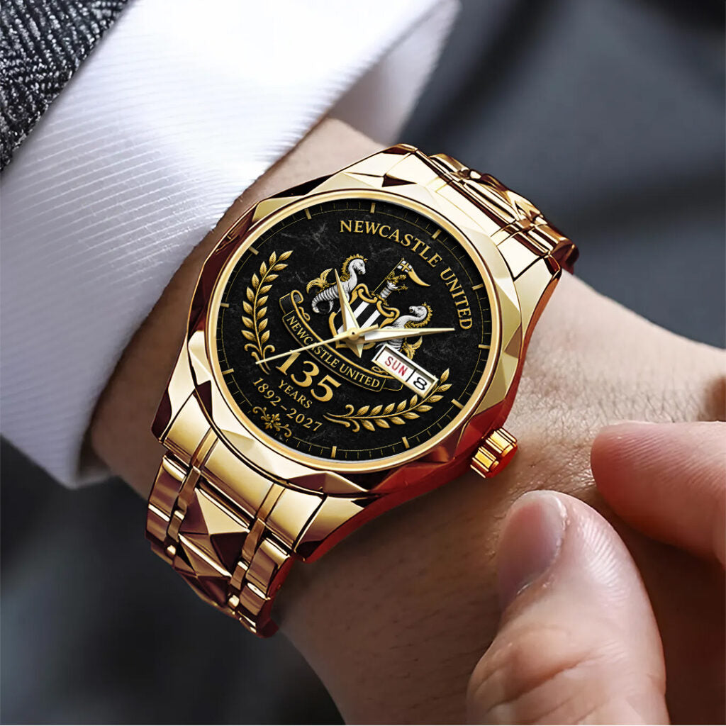 Newcastle United 135th Anniversary Alloy Luxury Quartz Watch - TANTN24182