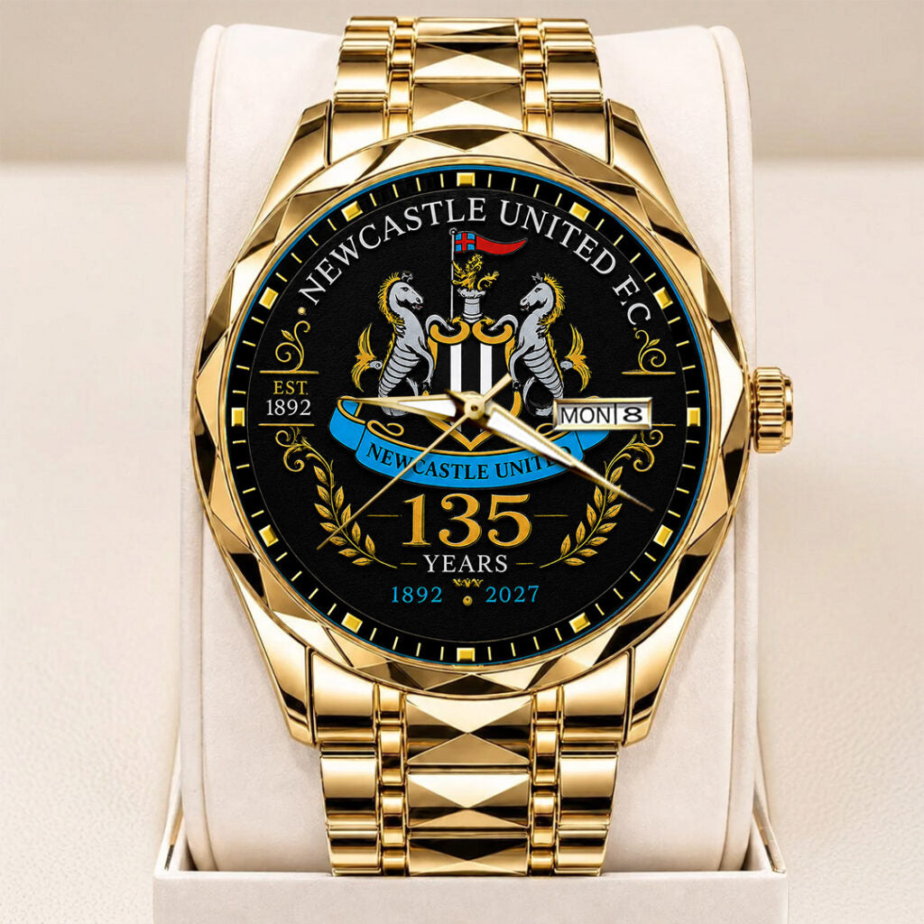 Newcastle United 135th Anniversary Alloy Luxury Quartz Watch - TANTN24184