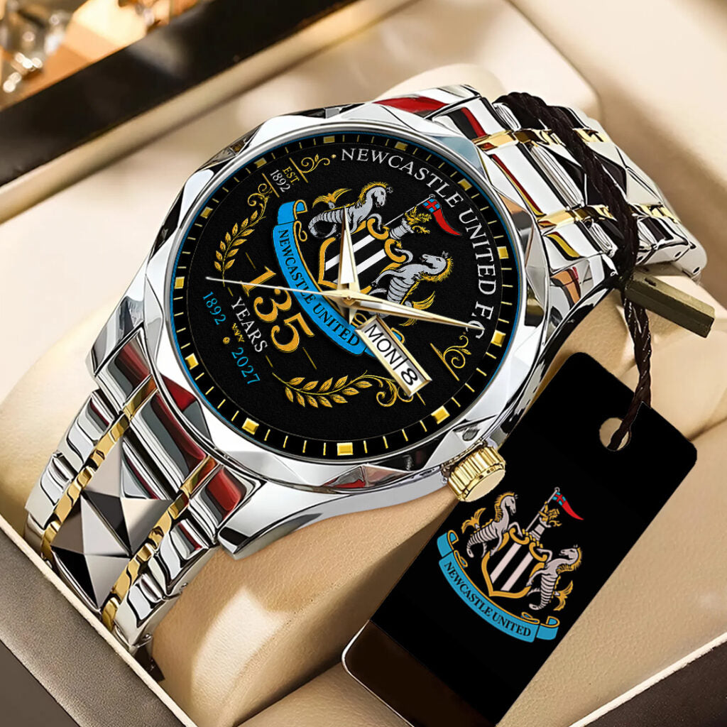 Newcastle United 135th Anniversary Alloy Luxury Quartz Watch - TANTN24184
