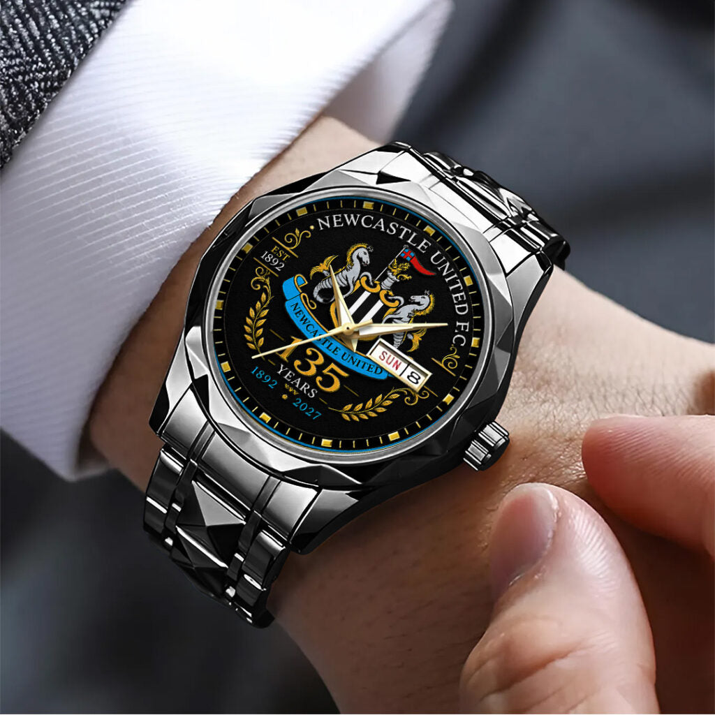 Newcastle United 135th Anniversary Alloy Luxury Quartz Watch - TANTN24184