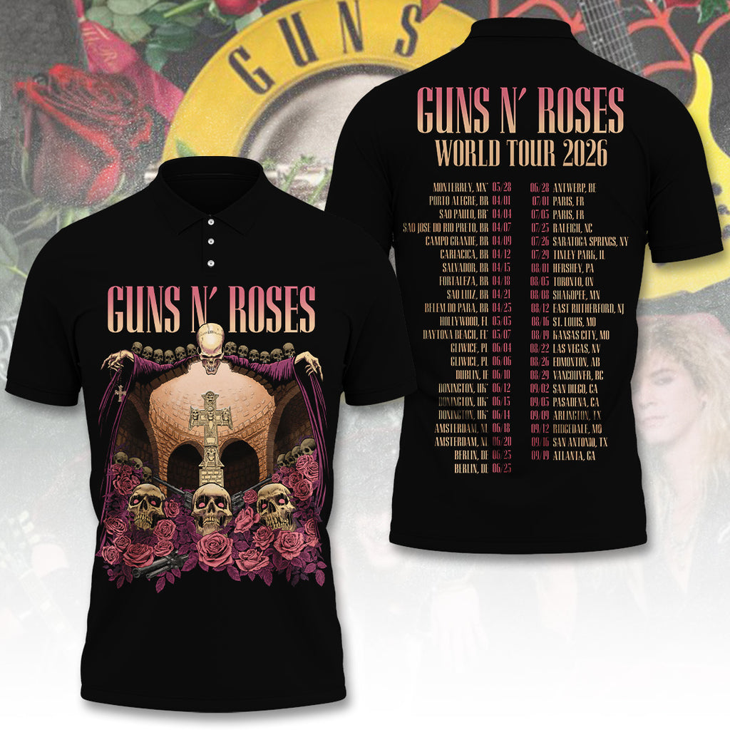 Guns N’ Roses Tour 2026 3D Apparel – TANTN24303