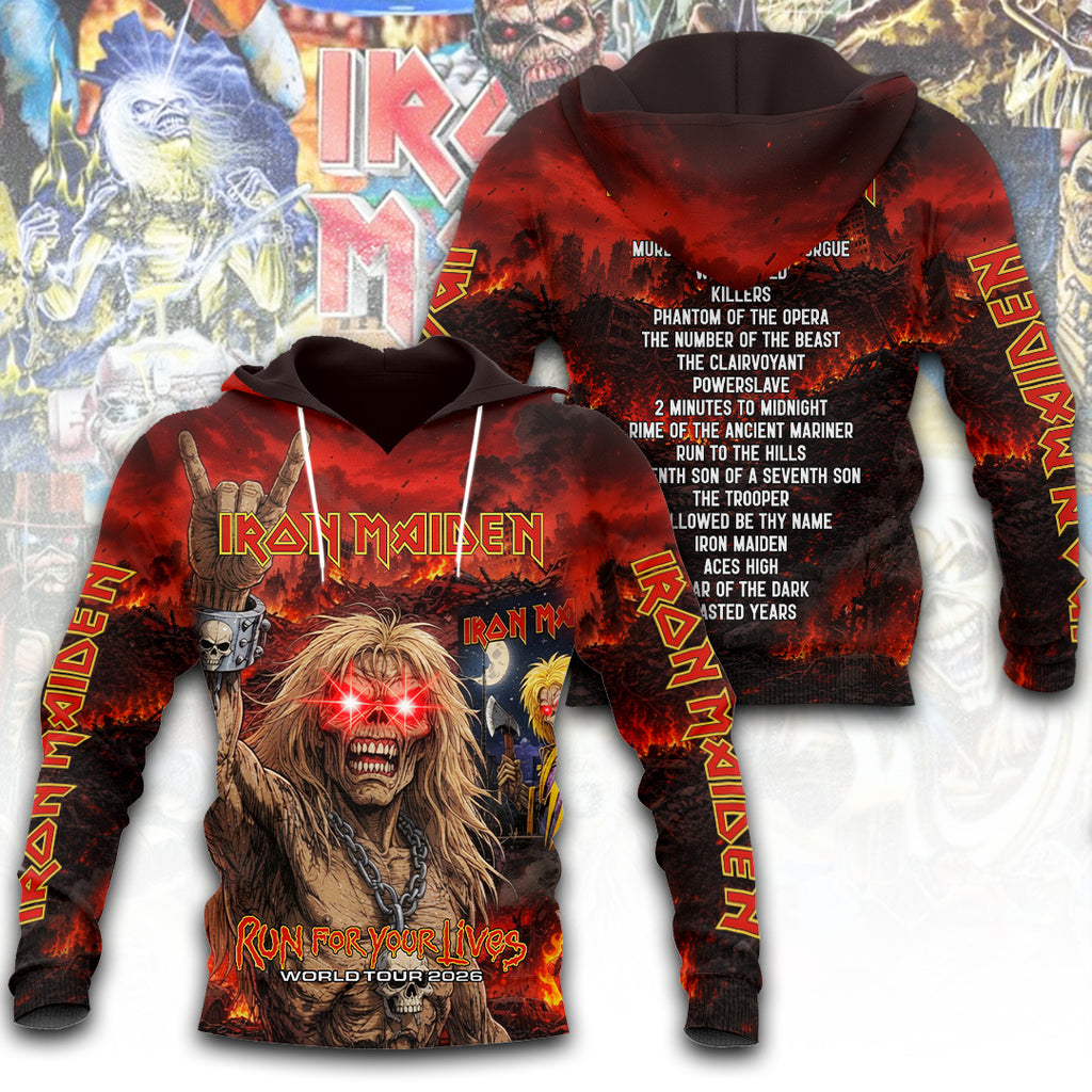 Iron Maiden Tour 2026 3D Apparel – TANTN24315