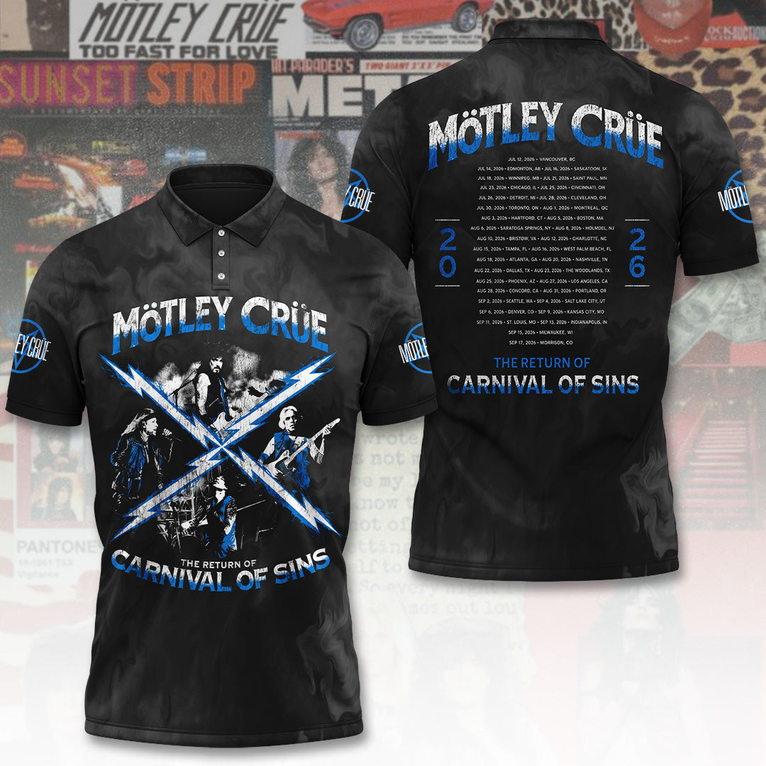 Mötley Crüe Tour 2026  3D Apparel – TANTN24356